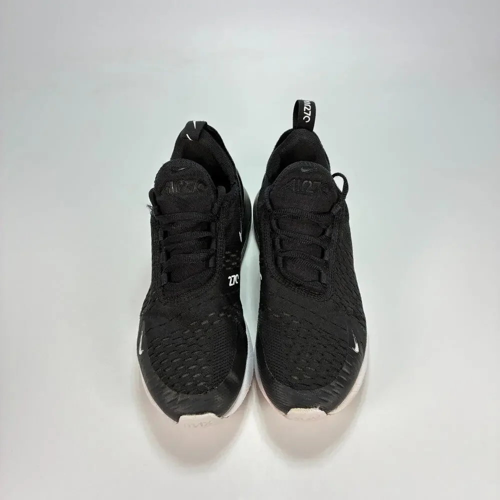 Nike Air Max 270 Black White Lifestyle Shoes 943345-001 Youth Size 6 Women's 7.5
